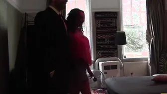 Nasty British subslut gagged for rough cunt pounding