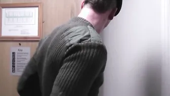 Tattooed cock muncher blasted with cream