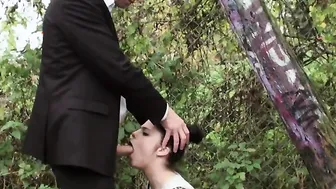 Public disgrace Nice girl Lucia Love fucked outside like a street whore