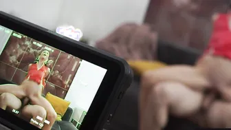 Exclusive BTS Footage Of Jenny Dolls Passionate Couch Sex