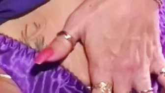 Busty babe solo toying both of her sweet tight holes