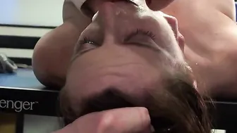 Samantha Bentley is tied up throated and fucked raw