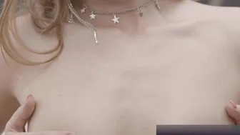 Slender Brunette Alexis Crystal Sensual POV Sex 2
