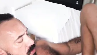 Hot hairy daddy bear Alessio Romero and Josh Stone fucking