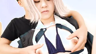 Hot Saeko Ishiki comes to view us with a adorable cosplay