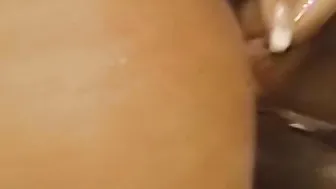 Lesbo striptease turns into rough toying foursome