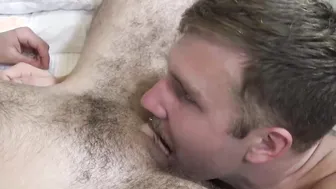 FTM jock sucks dick before oral pleasure with vibrator
