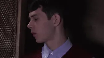 Daddy seduces twink into hard forbidden church barebacking
