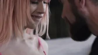 Pink haired Mimi Oh analed by her stepdad