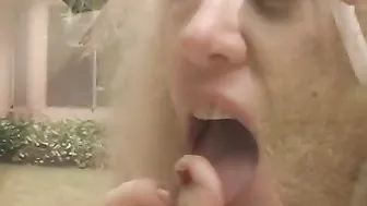 Lesbo milfs and their maidens vagina licking and toying public