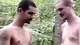 Brian and Blaze enjoy a hot session of mutual wanking