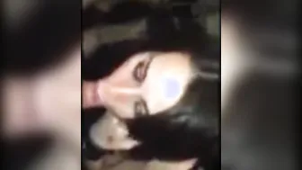 Slave Stella sucks my cock and offers her asshole