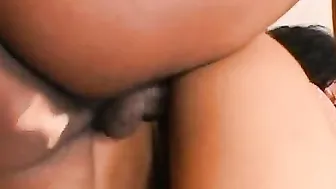 Incredible Sexy black women is making her dude dirty with her huge booty