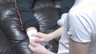 Chav and Kyle love sucking smelly feet before anal action