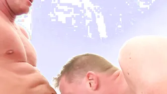Eric West gets a bareback pounding from Jake Noriss raw cock