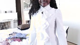 Study porn video – Noemie Bilas gets penetrated by condomless white prick