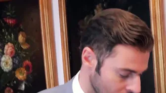 Stud gets his butt hole drilled by businessman as he moans