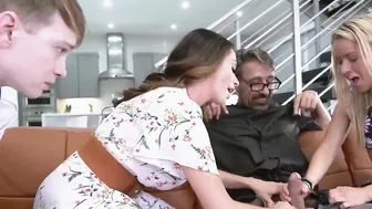 Stunning Lilly Ford blows stepdad before orgasmic pounding