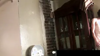 Kinky butt pirate unveils his bush and jacks off solo