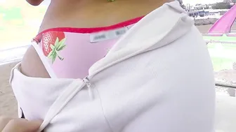 Latina Franceska Jaimes twerks before beach anal penetration