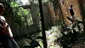 G Spot porn video – Homo thugs ass fuck and takes a piss on each other outdoors