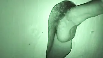 Auntie bob create a hidden gloryhole in a public restroom
