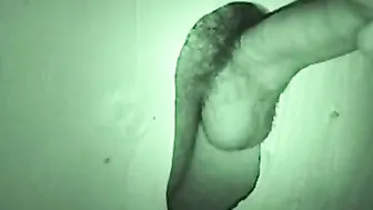 Auntie bob create a hidden gloryhole in a public restroom