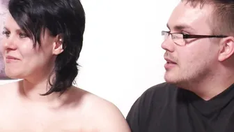 German chubby Couple make real first time amateur porn casting