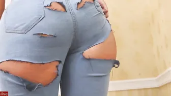 Jeans Teasing the hotest solo babes