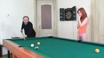 Redhead teen screwed by old man