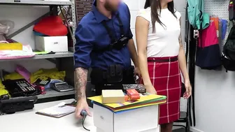 MILF fucked a cop to keep his mouth shut