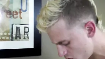Stud twinks Kai and Billy eat ass before hairy bareback