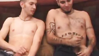 Che lubes up Rock Lees ass and enters him