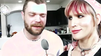 Tranny maid River Enza disciplined for being naughty