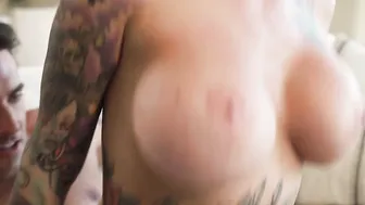 Petite Inked Beauty Lily Lane Trades Toy for Neighbors Massive Package