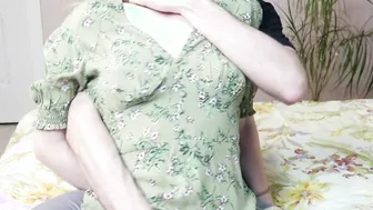 A Date with a Classmate in a Dress and Stockings Ended with Passionate Sex with her N 3