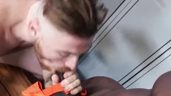 Black Marcel Eugene barebacks Otto Sampson in locker room
