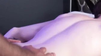 Anal play and handjob with his hunk stepdad makes him cum