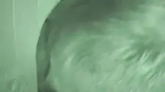 Nasty mature dude Bob sucks a cock in glory hole scene