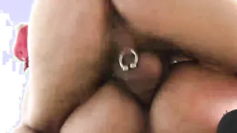 Chad wastes no time in shoving his big cock into his mouth