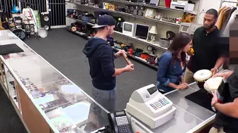Pawnee babe Kitty Catherine fucked in the back office