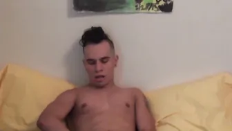 Self porn video – Young man enjoys round of self pleasure with some cumming