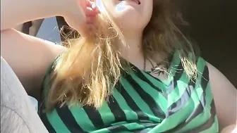 Incredible Natural Chubby Blonde starts into vehicle and gets Fuck like dirty