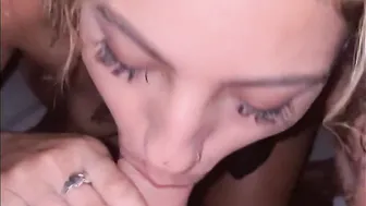 Virgin Lightskin SWALLOWS Cumload on Yacht