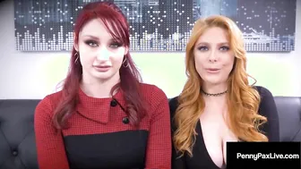 Hottie Penny Pax And Violet Monroe Compete Milking Their Boss