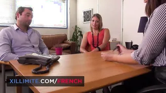 Anna Polina pounded at work under her friends view
