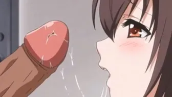 Petite Hentai Girl Blackmailed into First BLowjob