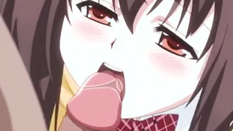 Petite Hentai Girl Blackmailed into First BLowjob