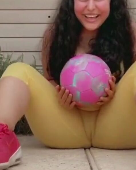 Sexy Girl tease with Ball