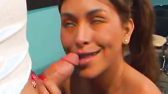 18 Year Old whore fucked from below